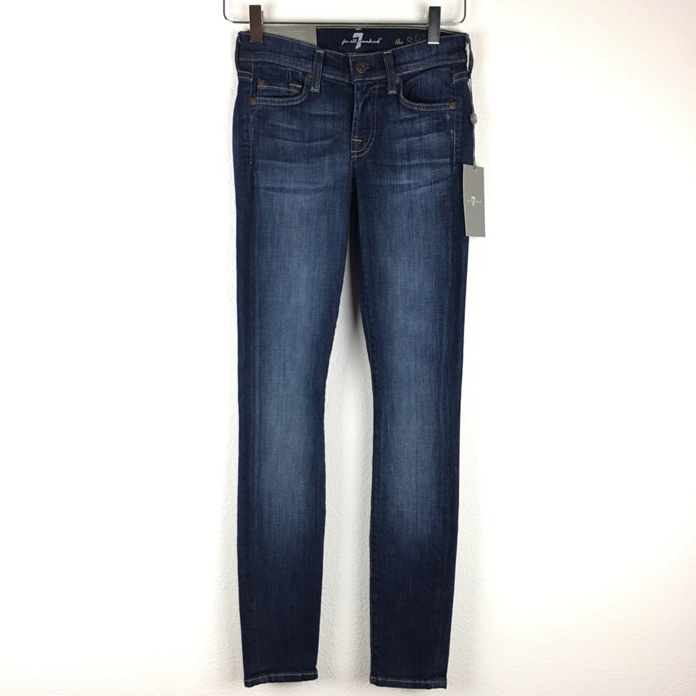 7 For All Mankind The Skinny Second Skin Jeans - Picture 2 of 8